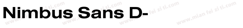 Nimbus Sans D字体转换